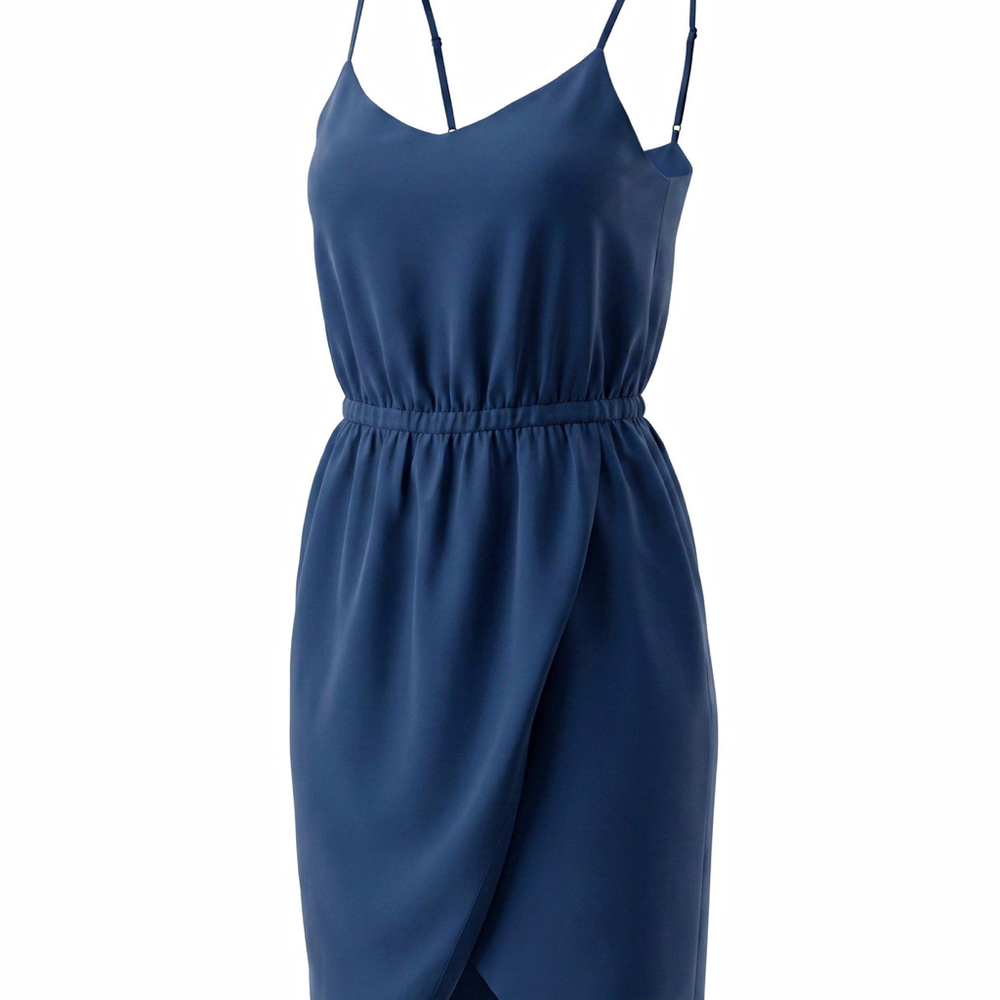 Madewell Silk Sandstar Cami Dress Navy Small NWT